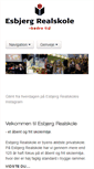 Mobile Screenshot of esbjergrealskole.dk